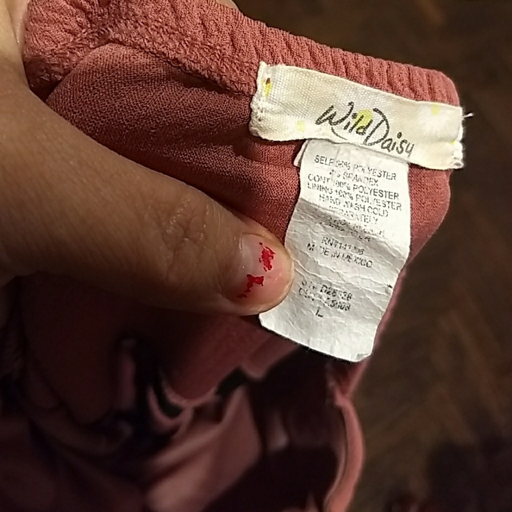 💞Wild Daisy💗strepless dressvery pretty👗 size(L) - Picture 6 of 8